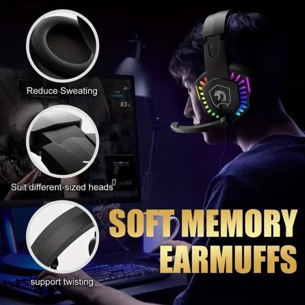 Wired Gaming Keyboard And Mouse Headset Combo - Image 4
