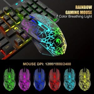 Wired Gaming Keyboard And Mouse Headset Combo