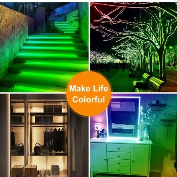 5050 RGB Led Strip Lights 196.8inch/5m - Image 6