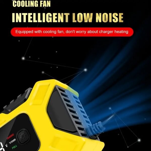 12V 6 Amp Intelligent Automatic Battery Charger/Maintainer with LCD Screen, Impulse Repair & Summer/Winter Modes - Image 10