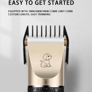 Pet Hair Trimmer Pet Grooming Kit Electric Shaver Nail Clipper Scissors Nail File Hair Comb Brush Set With USB Cable