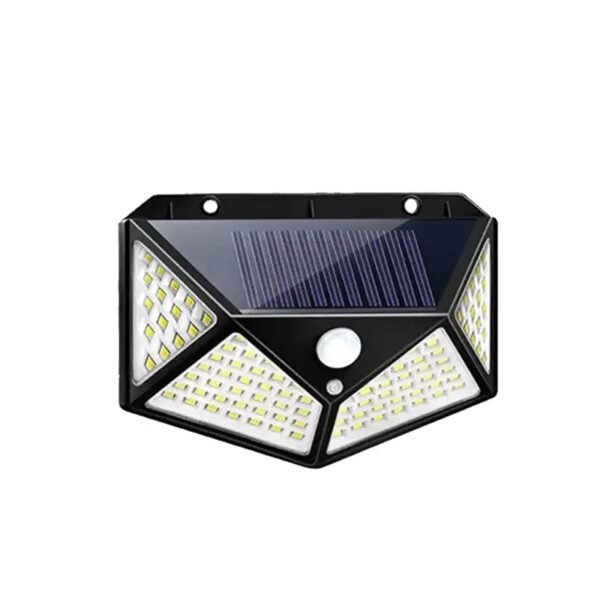 100LED Solar Rechargeable Lights, Outdoor Garden Lights, Camping Lighting, Four-sided Light-emitting Human Body Sensor Lights, Street Lights And Garden Lights - Image 9